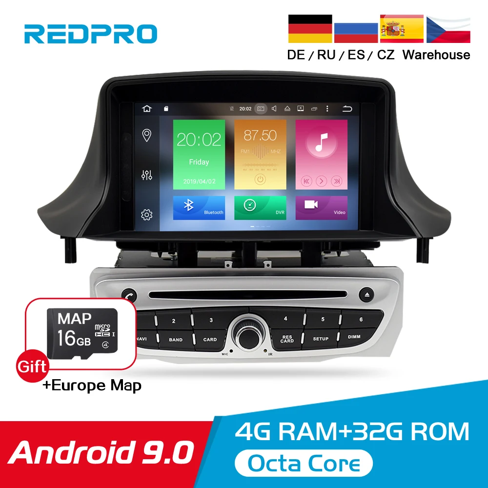 

IPS Android 9.0 Car DVD Multimedia Play For Renault Megane 3 2009 2010 2011 2012 Fluence 4G RAM GPS Navigation Stereo Audioradio