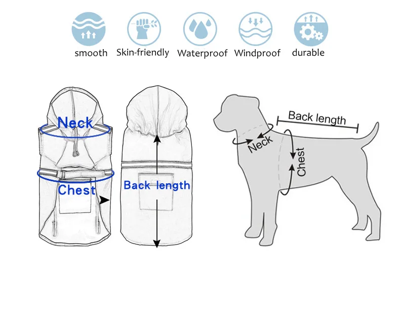 Супер большая собака зима дождевик Lage собака дождевик ПУ водонепроницаемая одежда для золотого ретривера Хаски Бигль Щенок верхняя одежда