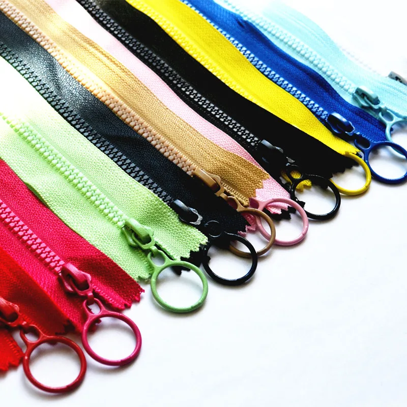 DIY Bag Wallet Purse Sewing Craft Zip Zipper Hanging Ring Puller ClosedEnd 10pcs