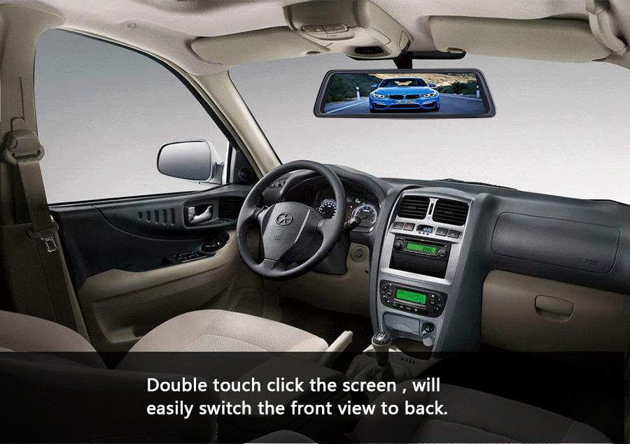 V9 1" Full Touch ips 4G Android зеркало gps FHD 1080P двойной объектив Автомобильный видеорегистратор Автомобильное зеркало заднего вида камера ADAS BT wifi