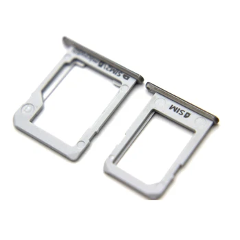 

1 set SIM Card Tray Holder + Micro SD Tray Slot Adapters For Samsung Galaxy E5 E500 E7 E700 Repair Parts Silver Color