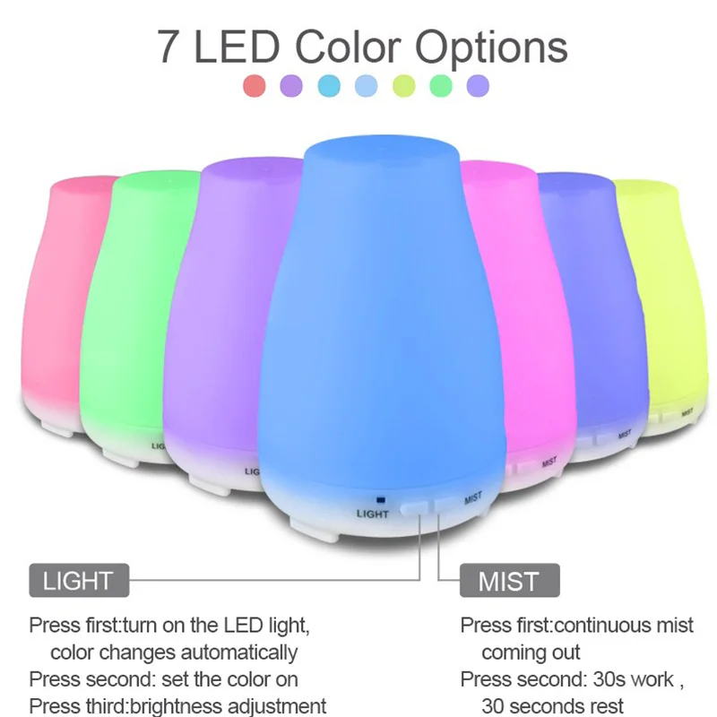 Ультразвуковой аромадиффузор для эфирных масел 200 мл|diffuser ultrasonic|aromatherapy oil diffuseraroma