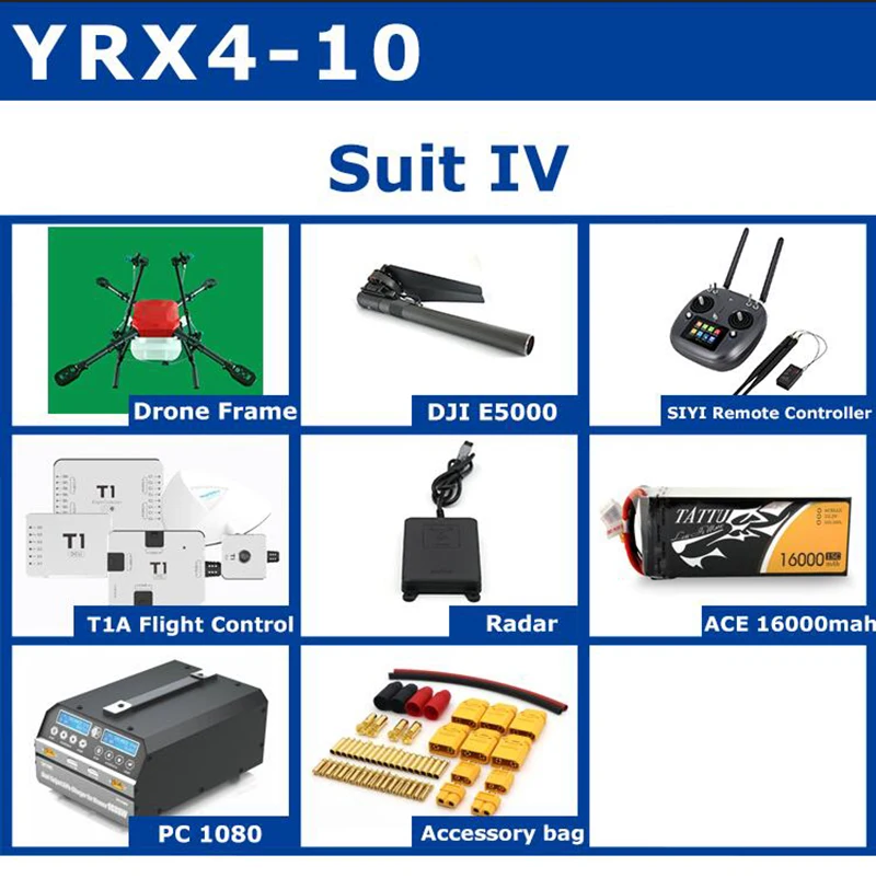 YRX410 10L 4 axis Agriculture drone 1200mm umbrella folding pure carbon fiber frame kit included 10KG spray gimbal YRX410 10L 4 axis Agriculture drone 1200mm umbrella folding pure carbon fiber frame kit included 10KG spray gimbal