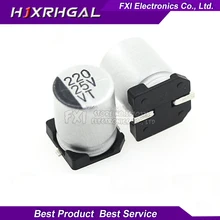 10PCS Electrolytic capacitor 25V220UF 8*10mm SMD aluminum electrolytic capacitor 220uf 25v