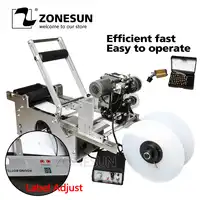 ZONESUN NEW LT-50D Round Plastic Bottle Label Machine Round Bottle Printing Labeling Machine Round Bottle Sticker Machine