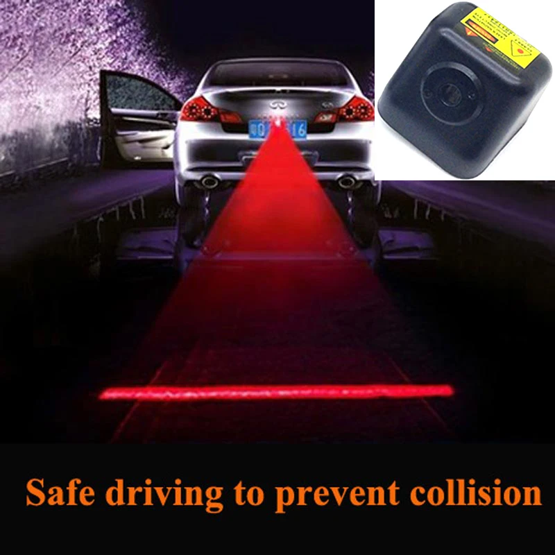 

Newest Anti Collision Rear-end Car Laser Tail Fog Light Auto Brake Parking Lamp Rearing Warning Light