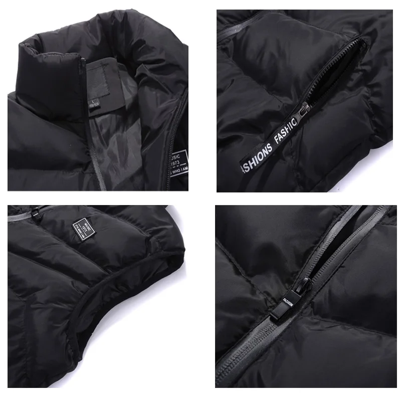 Koop Faliza 2019 Mannen Vest Lente Winter Mouwloze Jas En Jassen Heren Vest Warme Dikke Casual Gilet Homme Man Vesten MJ110