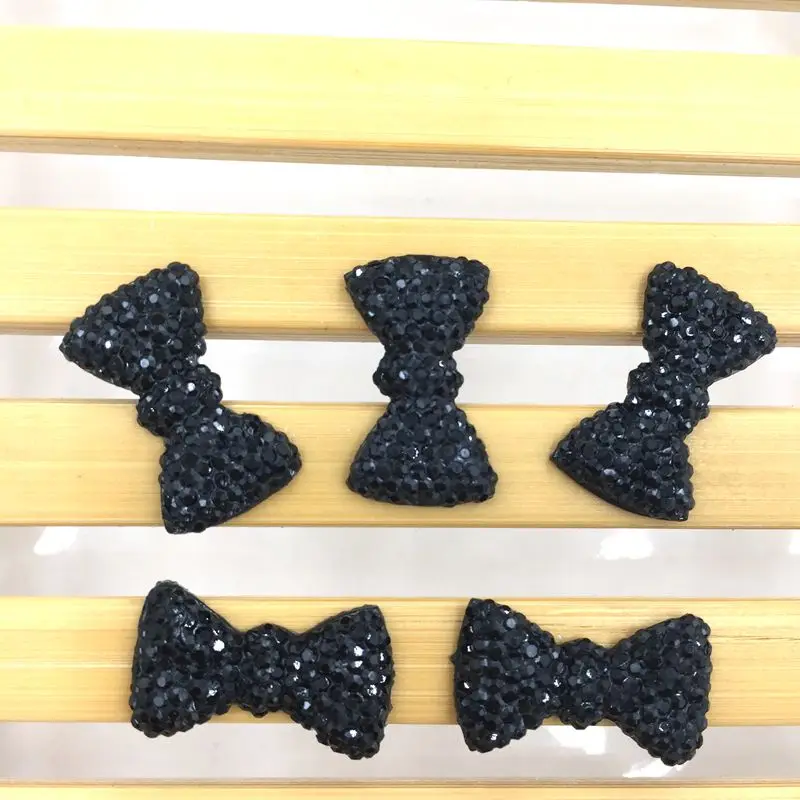 패션 나비 넥타이 반짝이 크리스탈 라인석 나비, 웨딩 파티 선물, B649, 40 개, 11*20mm