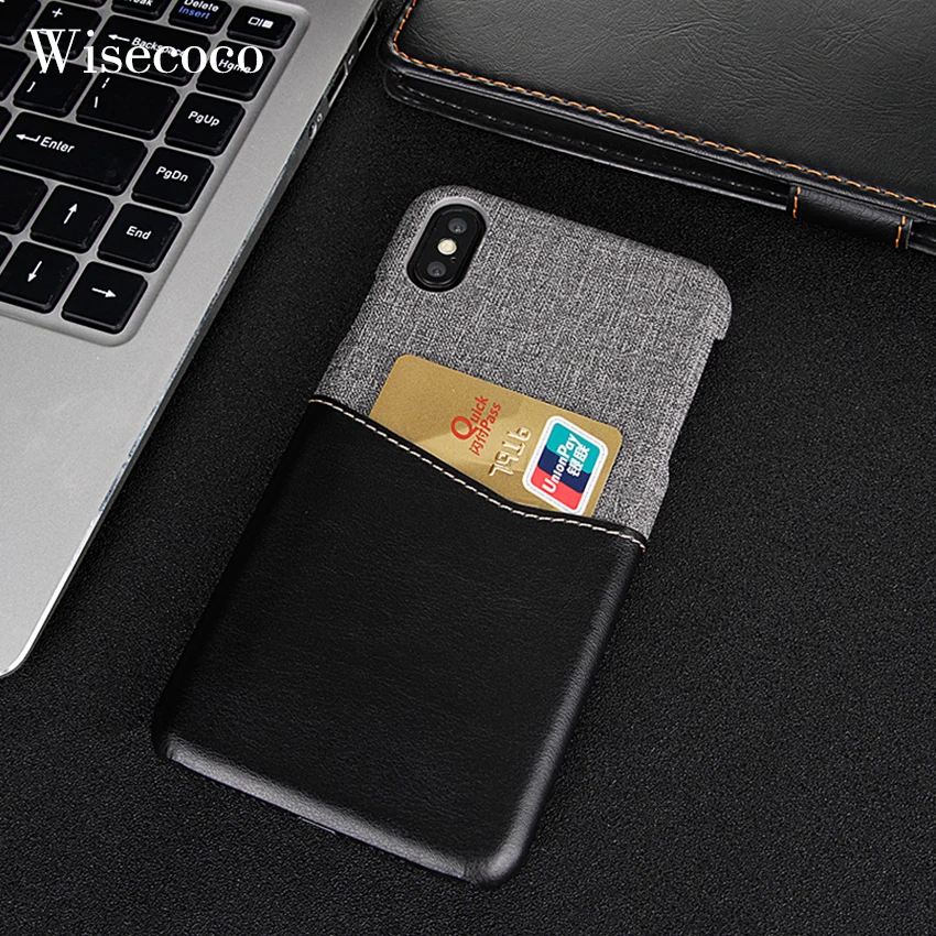 

For Iphone Xs Case Card Slot Holder wallet Case Cover for Iphone X Xr Xs 11 pro Max Luxury Leather Soft Fabric Thin Light Coque