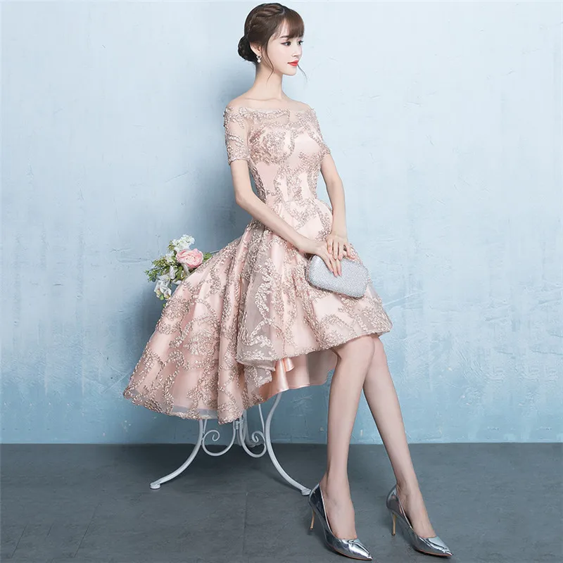 Вечерние платья Для женщин бокал для шампанского XS-2XL бандаж большого размера платье новые корейские демисезонные элегантные короткий рукав платье Vestidos LR4
