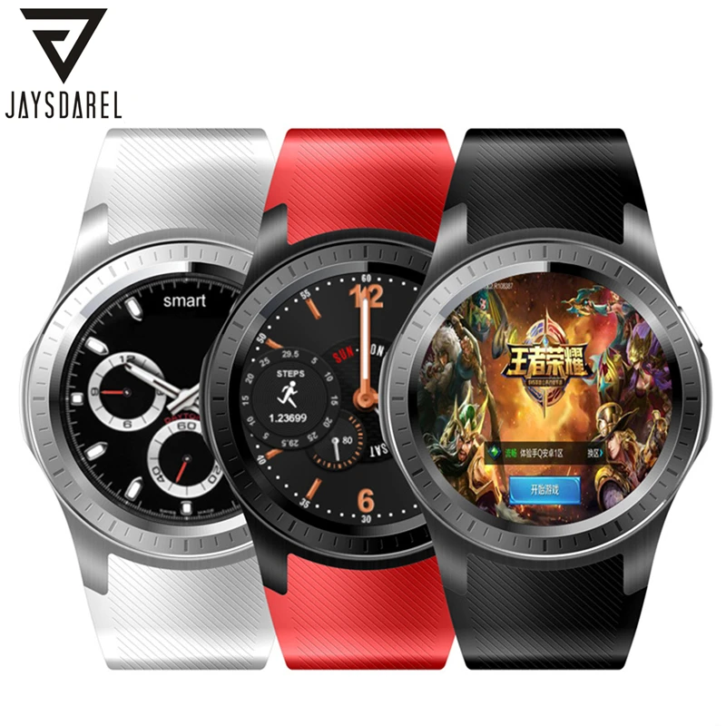 

JAYSDAREL GW10 Android 5.1 OS Smart Watch Phone Heart Rate GPS WIFI Camera Support 3G SIM Card Smart Wristwatch for Android iOS