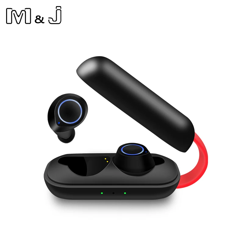 M &amp J Bluetooth наушники TWS наушники-вкладыши Беспроводной 6D стерео гарнитура типа