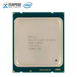 Intel Xeon E5-2637 v2 процессор Настольный 2637 V2 Quad-Core 3,5 GHz 15 MB L3 Кэш LGA 2011 сервер используется Процессор