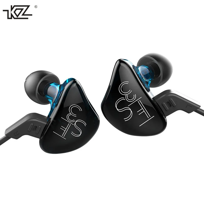 

KZ ES3 Newest Hybrid Earphone Balanced Armature Dual Driver Unit In-ear HIFI Earphone Professional Music Earphone