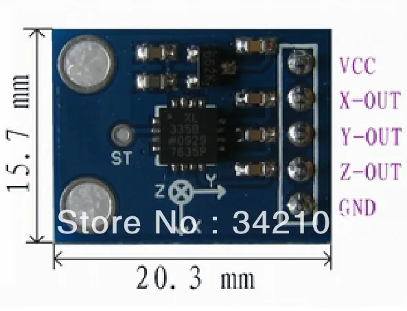 5 шт. ADXL335 модуль Угол наклона модуль датчика товара