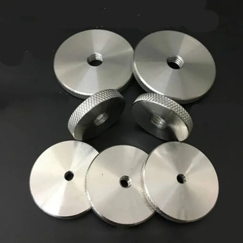 M8 M10 M12 Flat Head Knurled NutsThumb Round Nut Stainless steelin