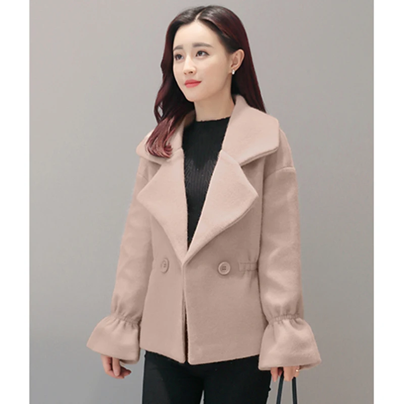 Début light Printemps Manteau Section De Jaqueta Ym012 Haute L'automne Laine Grand tan Hiver Pink 2018 Courte Femmes Qualité Nouvelles Green dwSq1A