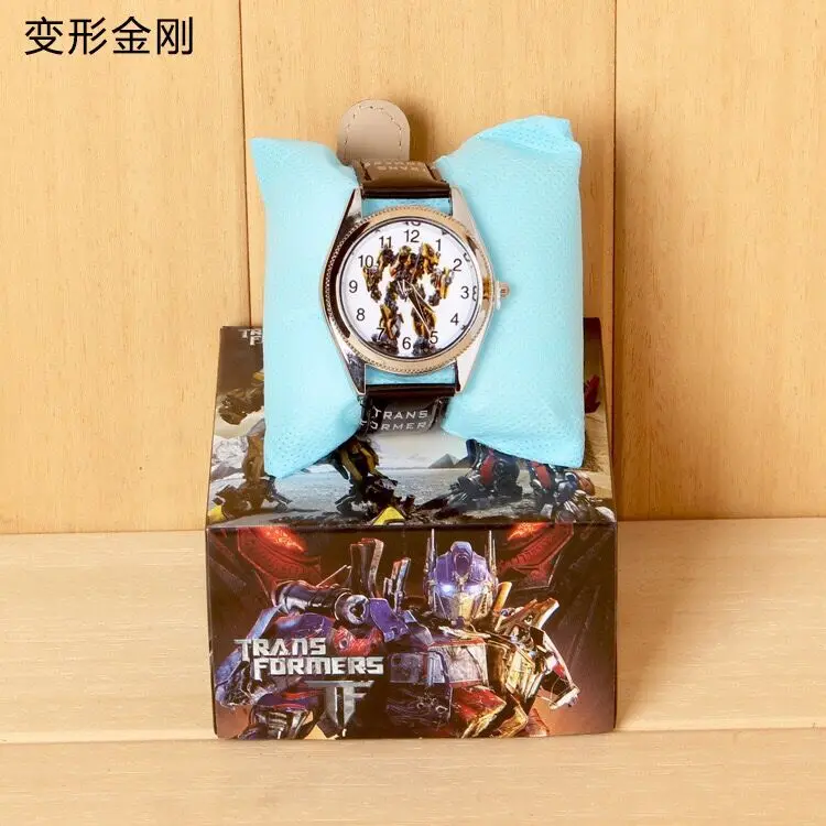 Новинка года relojes мультфильм детские часы принцессы модная детская Милая Резиновая кожа кварцевые часы для девочек и мальчиков подарок на день рождения - Цвет: Transformers