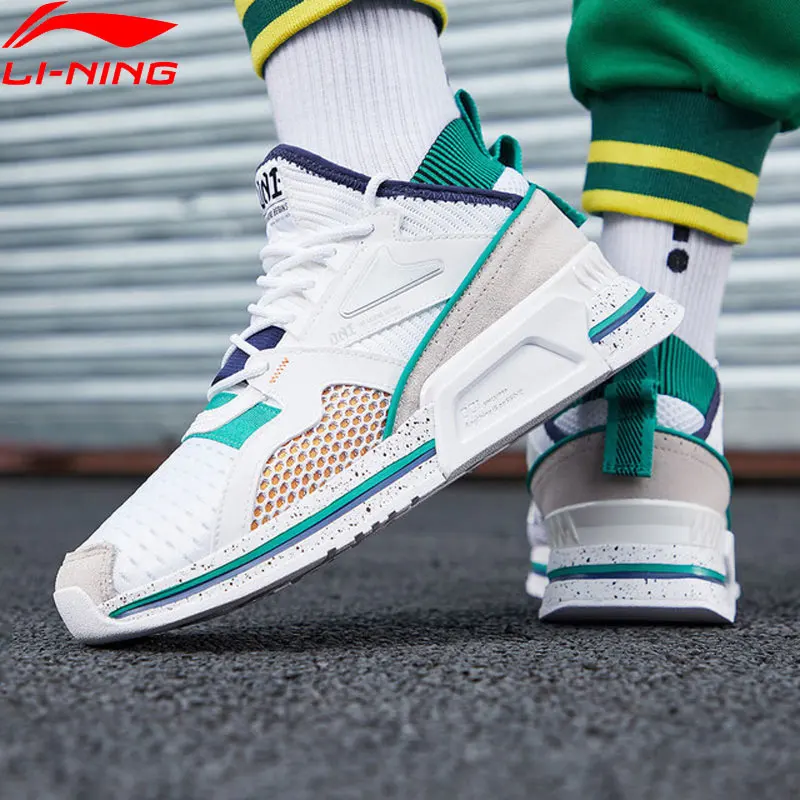 (Распродажа) Li Ning для мужчин 001 SHAKE классический стиль жизни обувь моно пряжи ретро
