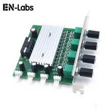 Computer PC Cooling Radiator System 4 Channel 3 pin 4 pin Cooler Fan RPM Speed Controller w/ PCI Slot Rear Bracket for fan 12 v ac fan s254ap 11 2 3 110v sinwan 3 wire 25489 cooling 620470cfm 19001450 rpm
