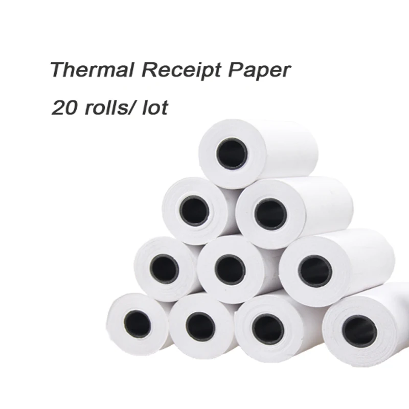

20 Rolls / Lot 58mmx30/40mm Thermal Receipt Paper POS Printer Paper