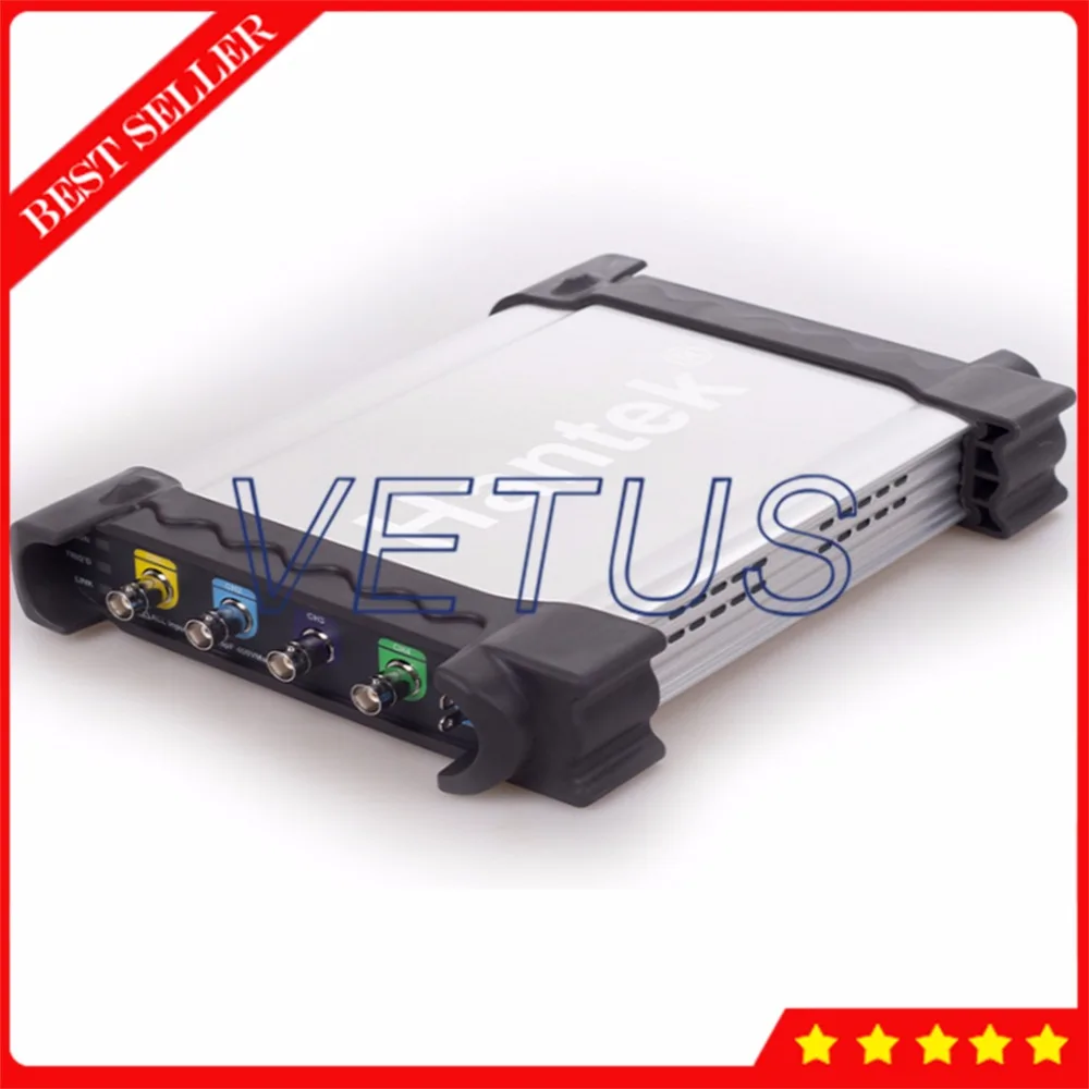 Hantek Automotive Diagnostic Equipment PC Based USB Oscilloscope 4CH 250MHz 1GSa//s 8bits 64K