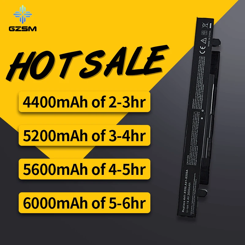 HSW Аккумулятор для ноутбука ASUS A41 X550 X550A X450 A450 A550 F450 F550 F552 K450 K550 аккумулятор P450 P550