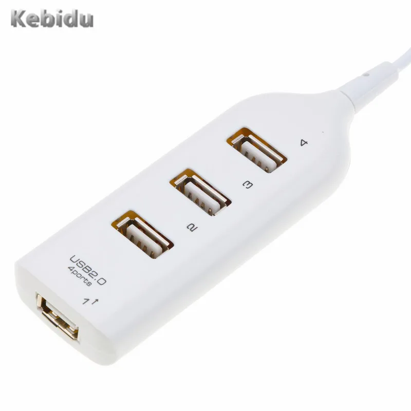 KEBIDU черный высокоскоростной USB 2,0 Micro Mini 4 порта концентратор сплиттер адаптер для Windows 98/2000/ME/XP/Vista/WIN7