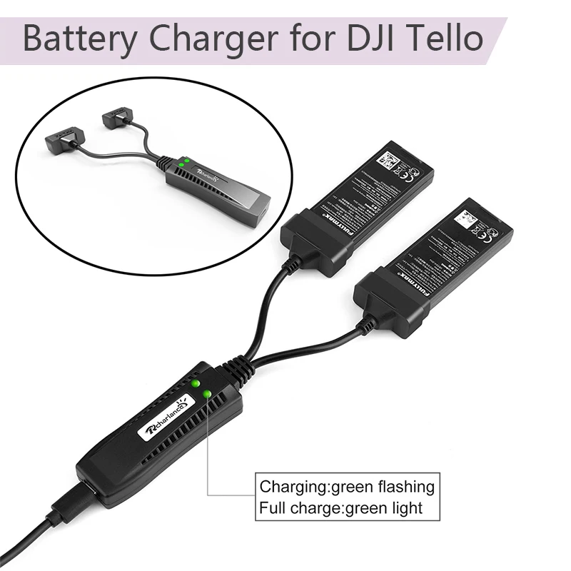

Portable Multi 2 in 1 Quick Charging Hub Smart Charger for DJI Tello Camera Drone Battery Separate Charger Accessories