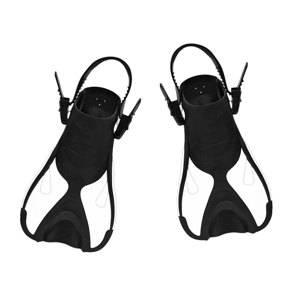 Premium Scuba Diving Fins Open Heel Adjustable Scuba Diving Fins Flippers Snorkeling Swimming Water Sports Tool for Kids Child