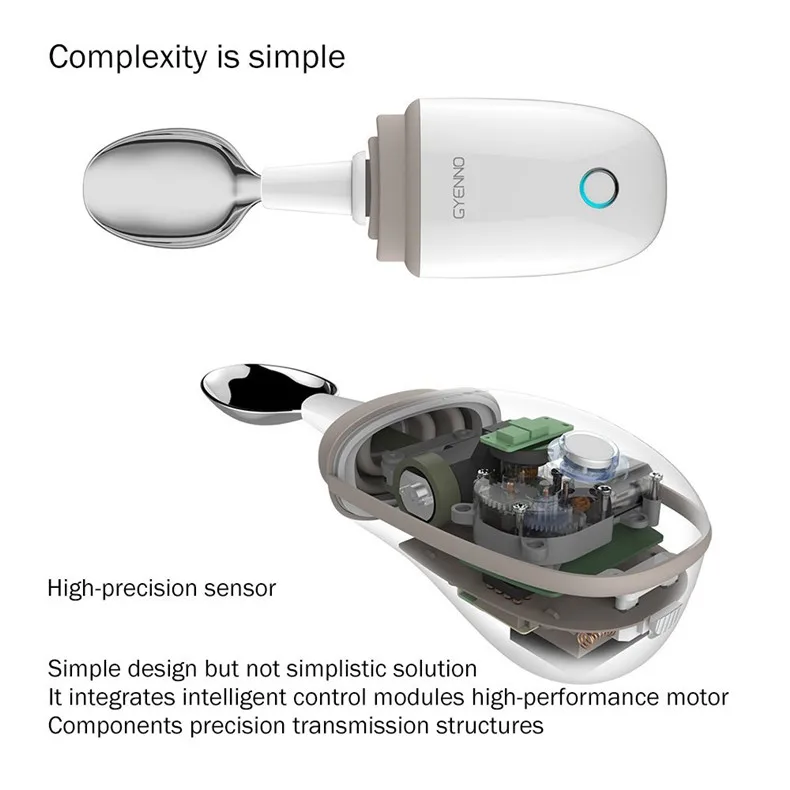 GYENNO ложка, интеллектуальная ложка, анти-дрожь, Гироскопическая ложка, ограниченное пространство, чтобы предотвратить дрожание рук