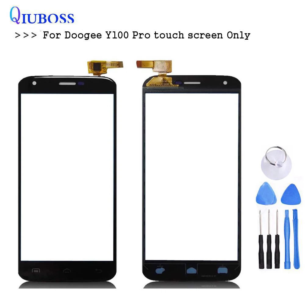 GOOD Quality For Doogee Y100 Pro touch screen outer Glass Panel Touch Screen Digitizer for y100 | Мобильные телефоны и