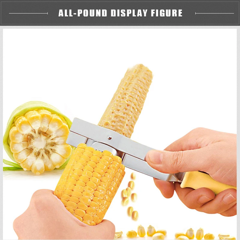 

OneStep Corn Peeler Stripper Kitchen Accessory Kerneler Cutter Thresher Remover Fruit Vegetable Tools