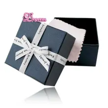 Высокое качество, модные изысканные, ювелирные изделия, Подарочная коробка, двойная губка усиленная защита+ хлопок протирает серебряную ткань, № 6044