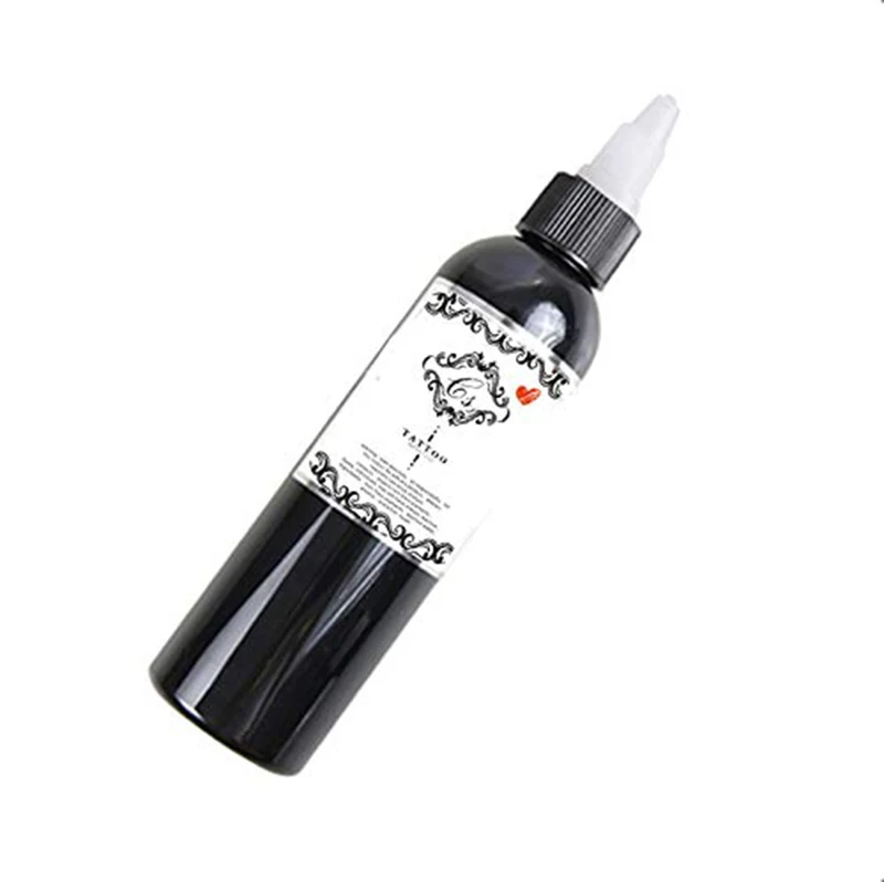 

249ml Body Painting Ink Tattoo Black Ink 8oz/Bottle Tattoo Paint Permanent Makeup Tattoo Tool