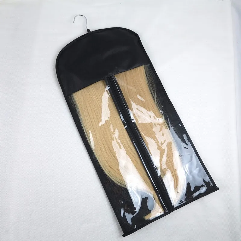 100 Наборы с логотипом Черная Вешалка для волос удлинительная упаковка чемодан сумки для наращивания волос