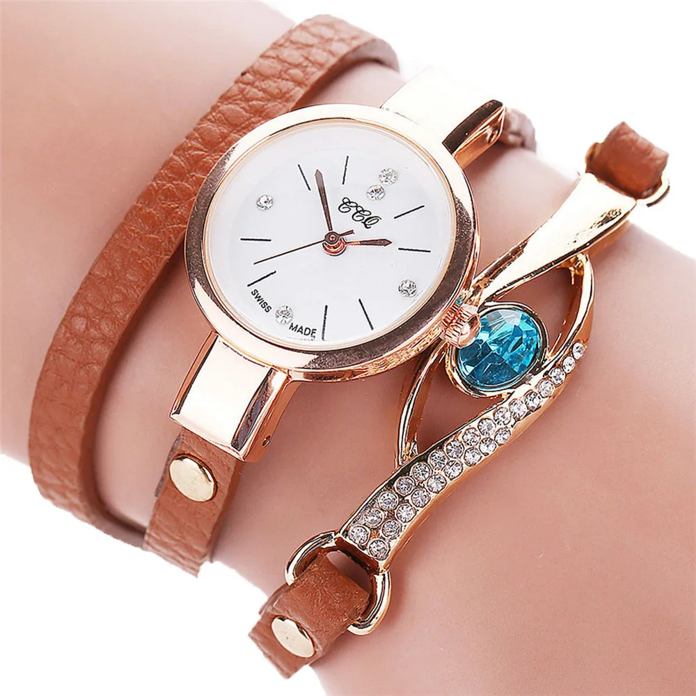 

CCQ luxuy brand Ladies Quartz Watches Fashion Casual Analog horloges Women Rhinestone Watch Bracelet Watch Gift Diamond dial B40