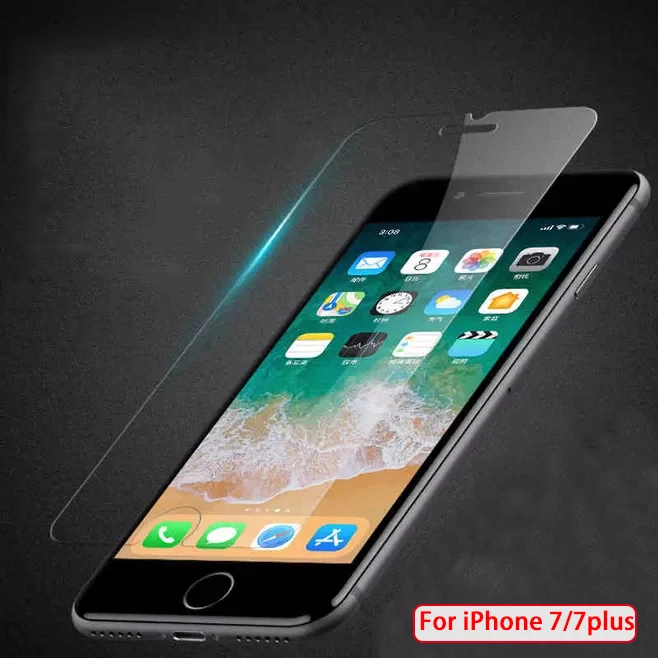 

Full Glass Screen Protector On The For iPhone 7 Plus Tempered Glass For iPhone 7 7plusAnti Blue Light Glass Film 2.5D