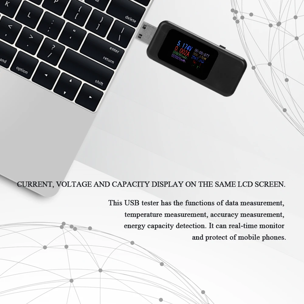 Многофункциональный USB тестер цифровой вольтметр амперметр измеритель