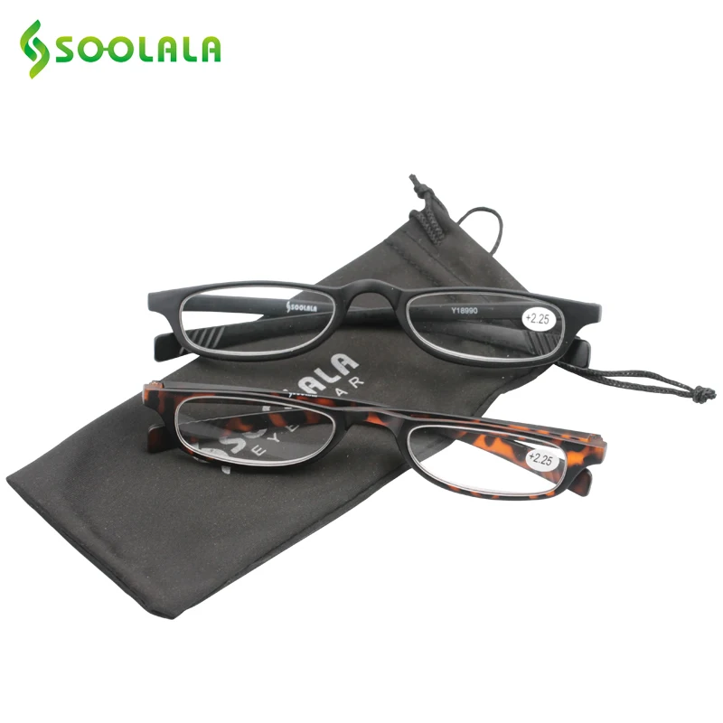 Очки для чтения SOOLALA мужские/женские прямоугольные тонкие лёгкие с плоским