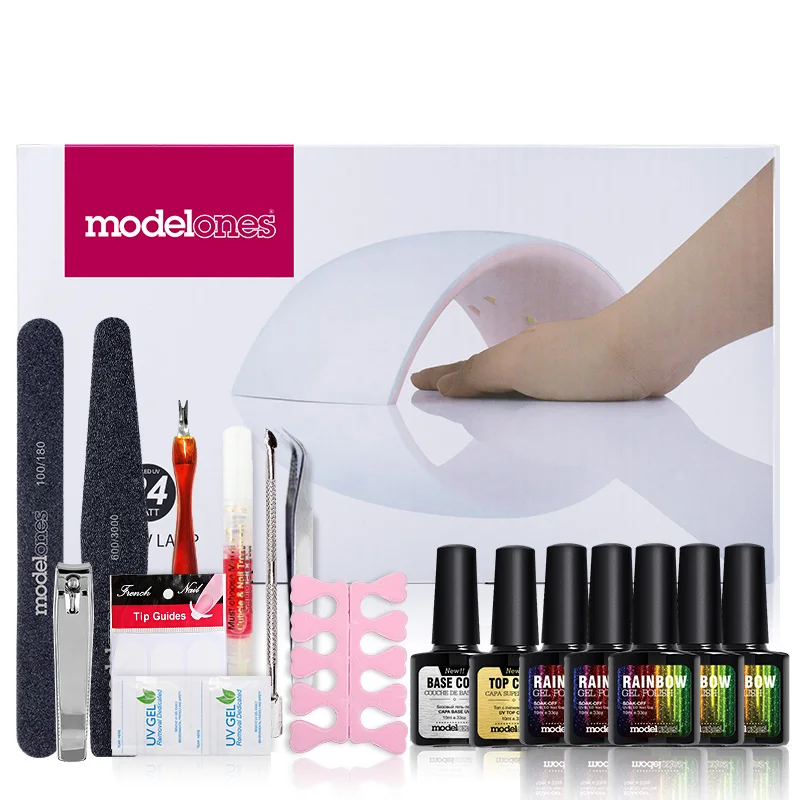Modelones Nail Gel Soak off Gel polish Top & Base Coat gel