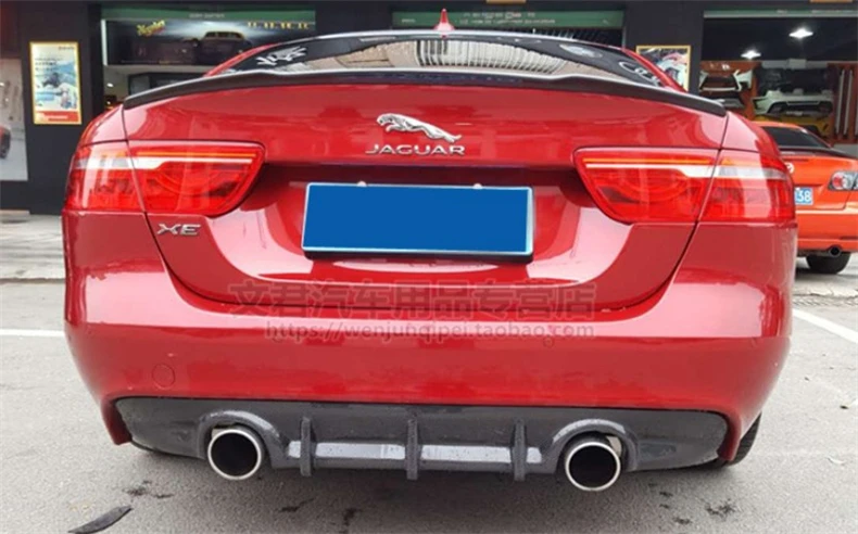 Auto Carbon Fiber Spoiler For Jaguar XE XEL 2015 Rear Trunk Spoilers Lid Diffuser High Quality Car Accessories