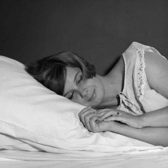 Young woman sleeping Poster Print (18 x 24)