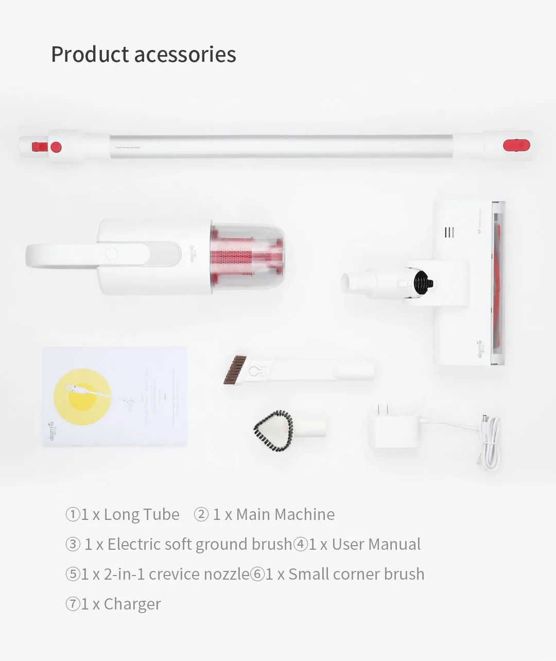 Xiaomi Deerma VC20 оригинальный Многофункциональный беспроводной пылесос ручной пригарный аспиратор немой пылесос для дома и автомобиля