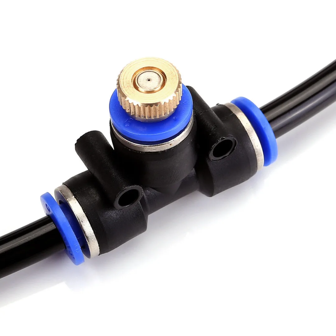 Misting Cooling System 5-20M Outdoor Reptile Water Garden Patio Spray Mist Nozzle Sprinkler Water Kits System