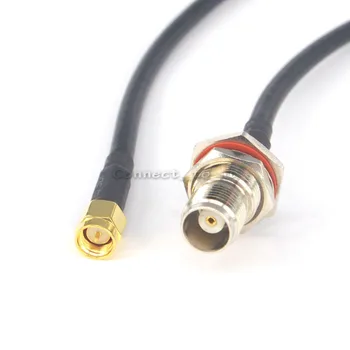 

100 Pieces shipping by DHL RF Cable TNC Female Bulkhead O-ring to SMA Male Coax Connector Adapter Extension 1.6 Feet