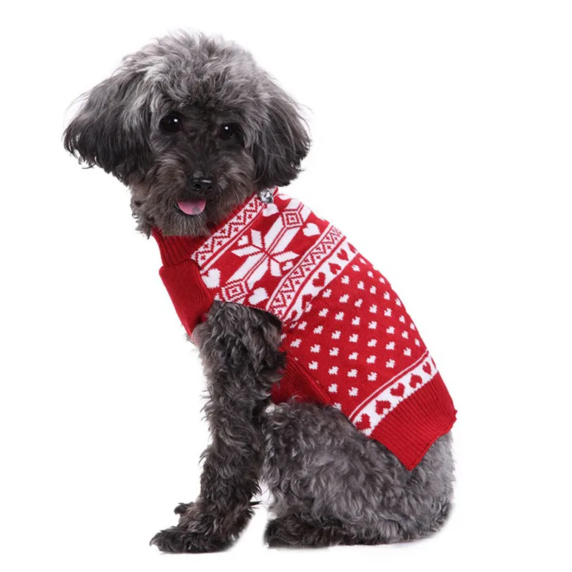 Chistmas Dog Clothes Warm Puppy Pet Jacket Coat Winter Dog Clothes Cute Snow Sweater Clothing For Small Dogs Chihuahua #F#40OT10 (7)