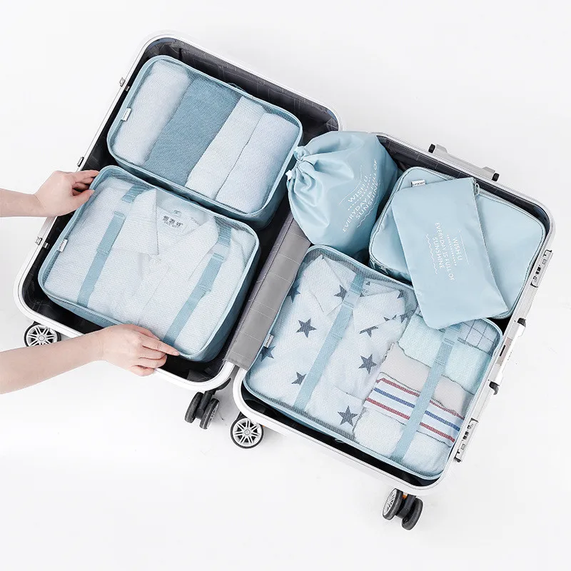 FullLove 6PCS/Set Travel Storage Bag Letters Printed Bags for Underwear