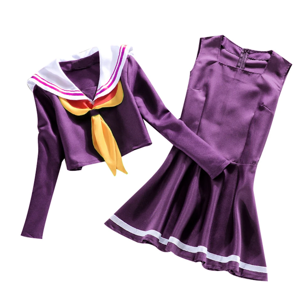 brdwn No Game No Life Cosplay Shiro Women's Dress School Uniforms ...