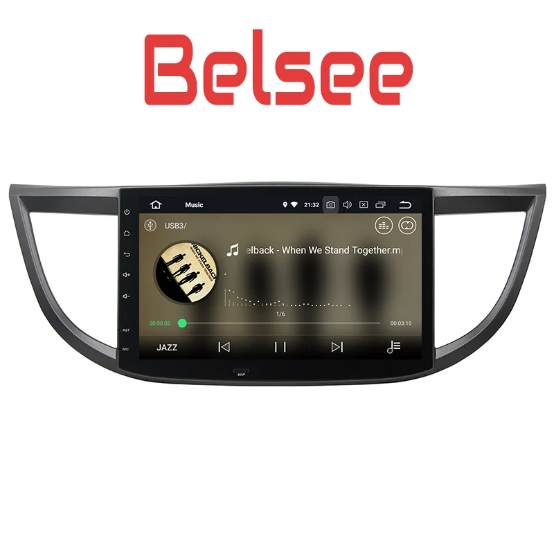 Best Belsee for 2012-2015 Honda CRV Android 8.0 Radio Octa Core 4GB PX5 GPS Navigation Autoradio Audio Stereo Player WiFi Head Unit 3